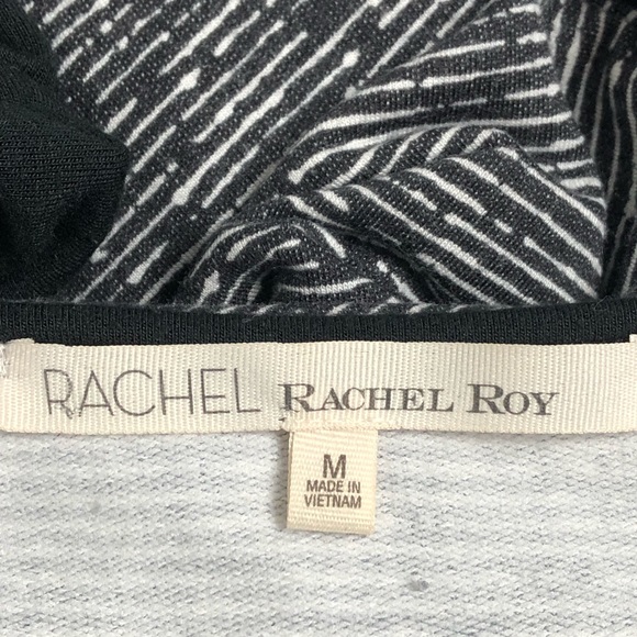 Rachel Rachel Roy Black White Zipper Tunic Dress M - Picture 3 of 8